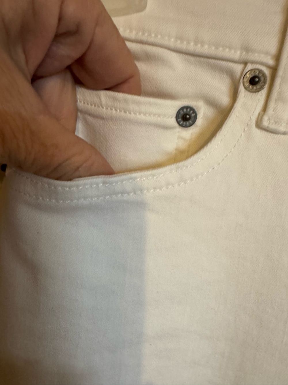 LUCKY BRAND WHITE AVA Mid Rise Skinny Jeans SZ: 8 #10 - Picture 3 of 11